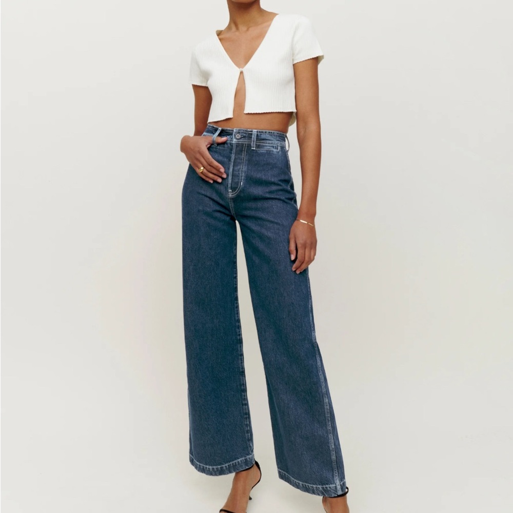 REFORMATION — Logan Ultra High Rise Wide Leg Jeans